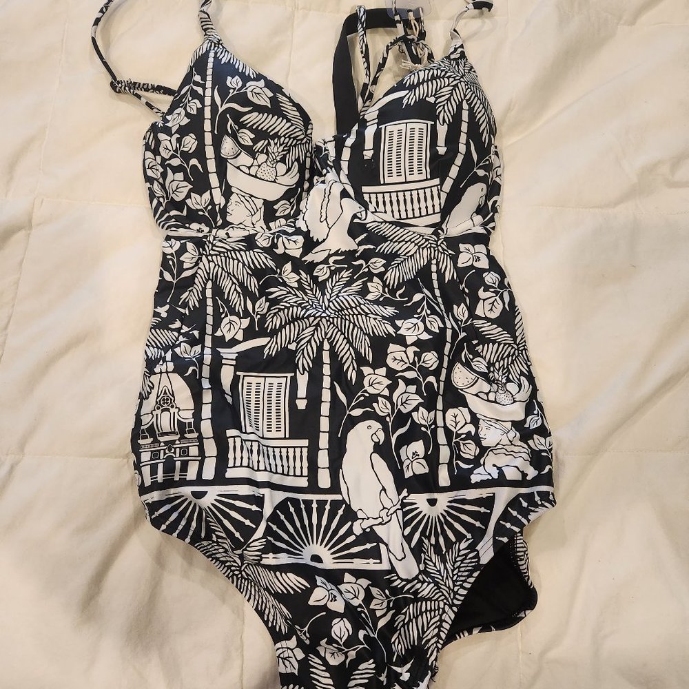 NWT: Watercolors by Kenny Flowers THE MEDELLÍN - UNDERWIRE ONE PIECE
